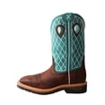 thumbnail image 3 of Men's Twisted X MLCW021 Lite Weight Cowboy Work Boot Brown Distressed/Turquoise Leather 10.5 D, 3 of 6