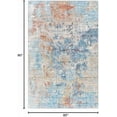 thumbnail image 2 of Mark&Day Area Rugs, 5x7 Lithoijen Modern Teal Area Rug, Blue Orange Grey Carpet for Living Room, Bedroom or Kitchen (5' x 7'6"), 2 of 9
