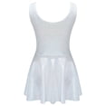 thumbnail image 2 of Alvivi Kids Girls Shimmer Metallic Ballet Dance Dress Summer Sleeveless Pleated Sundress Silver 9-10, 2 of 6