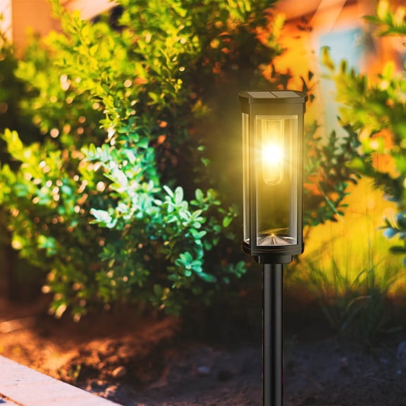 Gosuguu Outdoor Garden Lights, Waterproof Street Lights, LED Garden Ground Plug Lights for Yard, Patio, Pathsway Lighting, Outdoor Wall Lights
