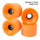 thumbnail image 2 of Greeniant Paquete de 4 ruedas de monopatín de 51mm, tabla de derrape de patín, rodillo de PU para deportes al aire libre, piezas de monopatín, Patinetes eléctricos Naranja Greeniant OD020100-05, 2 of 6