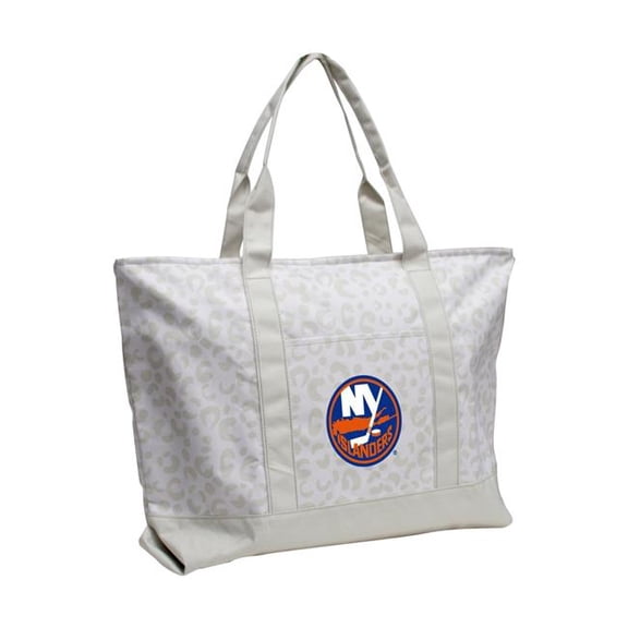 Logo Brands 819-67P-L1 York Islanders Leopard Pattern Tote