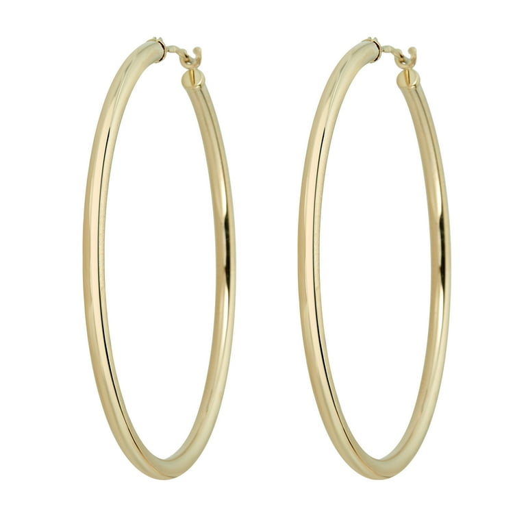 20 Gold Earring Hooks 14K Gold Plated Spring and Loop 20x19mm