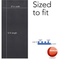 thumbnail image 2 of Resilia - Black Plastic Floor Runner/Protector - Embossed V Groove Pattern, (27 Inches Wide x 12 Feet Long), 2 of 8