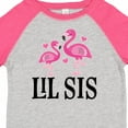 thumbnail image 4 of Inktastic Little Sister Girls Lil Sis Flamingo Girls Toddler T-Shirt, 4 of 5