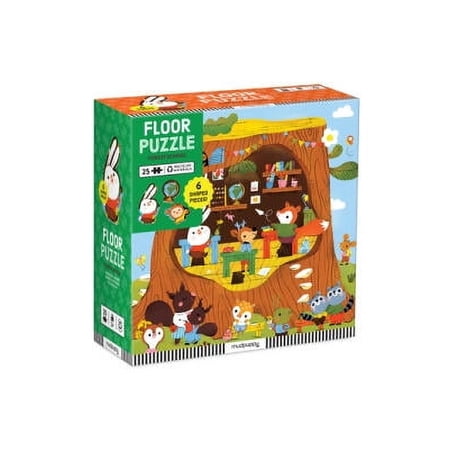 Forest School 25 Piece Floor Puzzle with Shaped Pieces