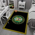 thumbnail image 4 of Ottomanson US ARMY Logo Non-Slip Rubberback 5x7 Machine Washable Area Rug, 5' x 6'6", Black/Yellow, 4 of 6