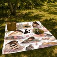 thumbnail image 7 of Women Cuddling Cats Among Cozy Domestic Vignettes, Soft Flannel Blanket with Cozy Watercolor Vignettes Print, Housewarming Gift and Home Decor for Bedroom and Living Room, 7 of 7