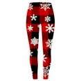 thumbnail image 7 of zaveiop Funny Christmas Leggings for Women, Comfy High Waisted Xmas Print Tights, Full Length Soft Workout Yoga Pants (Z2-Red, XXL), 7 of 7