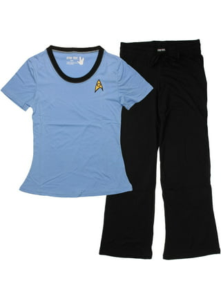 INTIMO Womens Star Trek Property Of Starfleet Academy Varsity Football Tee  Nightgown Night Pajama Shirt (Large) Grey at  Women's Clothing store