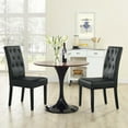 thumbnail image 5 of Modway Confer Dining Side Chair Vinyl Set of 2 in Black, 5 of 5