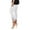 White, variant on OSOLU Mid Print Leggings Sport Elastic Fitness Women Running Waist Yoga Pants Workout Pants Stretchy Running Tummy Control Joggers Bottoms White M