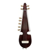 India Meets India Wooden Decorative/Collectible Item Rubab [Brown], Decorative Magnetic Miniature for Refrigerator/Locker/Boards, Collectible Miniature for Home Décor/Offices, 6.5 INCHES