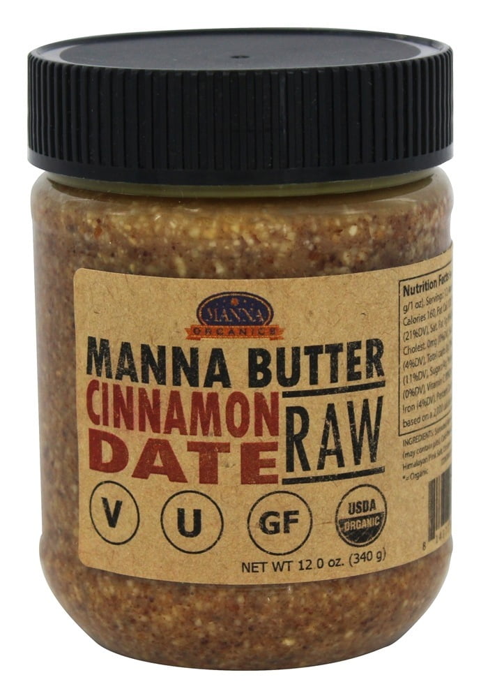 Manna Organics Manna Butter Raw Cinnamon Date 12 oz.
