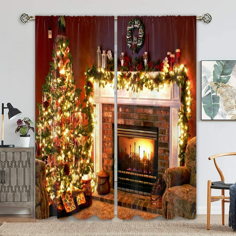 Christmas Living Room Curtains | Cabinets Matttroy