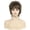 dark brown, variant on Women Short Fluffy Wig Natural Look Side Bangs Heat Resistant Synthetic Hair