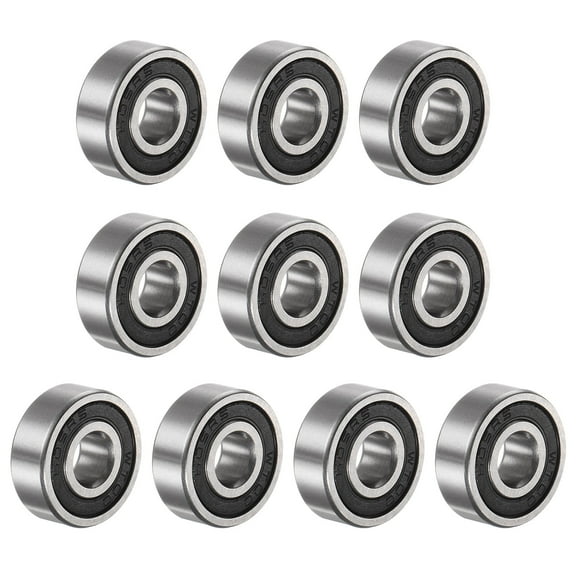 Uxcell 605-2RS Deep Groove Ball Bearings 5x14x5mm Chrome Steel ABEC3 Z3 10 Pack