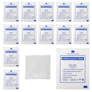 Qumonin 30pc Gauze Pads, Cotton Wound Care, Individually Packed, First Aid