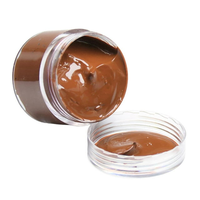 Crema bálsamo para recolorar cuero, limpiador de arañazos y descoloridos, para muebles. Marrón claro
