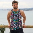 thumbnail image 6 of Goofa Happy Kitten Faces Pattern Men's Workout Tank Top Slim-Fit Tank Quick Dry Fit Muscle Tank Top Beach Tank Top Bodybuilding Sleeveless T Shirt-4X-Large, 6 of 7