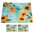 thumbnail image 1 of Funda de edredón de fibra de poliéster, funda de almohada estampada con estampado de flores, juego de funda nórdica para el dormitorio del hogar 220x240cm/86,6x94,5 pulgadas, 1 of 8