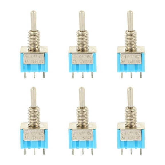 Niceauty 6Pcs Mini Toggle Switch Control Electric Guitar with Assorted Color