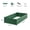 Green, variant on ModFusion 8x4x1.5 ft Corrugated Raised Garden Bed with 4 Support Bars, Ground Anchors, 359 Gallon, Reinforced Frame, Safety Rubber Edging, Galvanized Metal Steel, Black