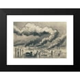 thumbnail image 2 of Karl Wiener 14x11 Black Modern Framed Museum Art Print Titled - Burning City (Stalingrad) (1942), 2 of 5