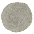 thumbnail image 1 of Linon New Flokati Hand Woven Wool 8'R Rug in Gray, 1 of 5