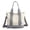 Grey, variant on ibiyuan Canvas Tote Bags Bulk Solid Color Canvas One Shoulder Messenger Bag Lightweight Daily Travel School Shopping Handbag for Women