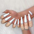 thumbnail image 3 of 3set Pure Color Ballerina Long Glossy Fake Nails Press, 3 of 4