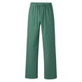 thumbnail image 5 of Hfolob Pants For Men Linen Casual Trouser Spring Autumn Cotton Linen Casual Trouser Comfort, 5 of 6