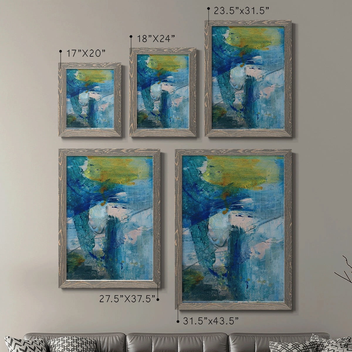 Spring Winds III - Premium Framed Canvas 2 Piece Set - Ready to Hang