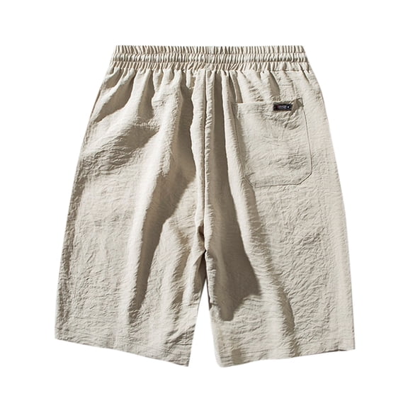 LEEy-World Cargo Shorts for Men Men Casual Summer Short Printed Soft Short Elastic Mid Waist Drawstring Casual Sports Short With Pocket Khaki,XXL