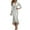 White, variant on Formal Dresses for Women Satin Long Sleeve V Neck Stand Collar Slim Fit Maxi Bodycon Dress Wedding Guest Dress