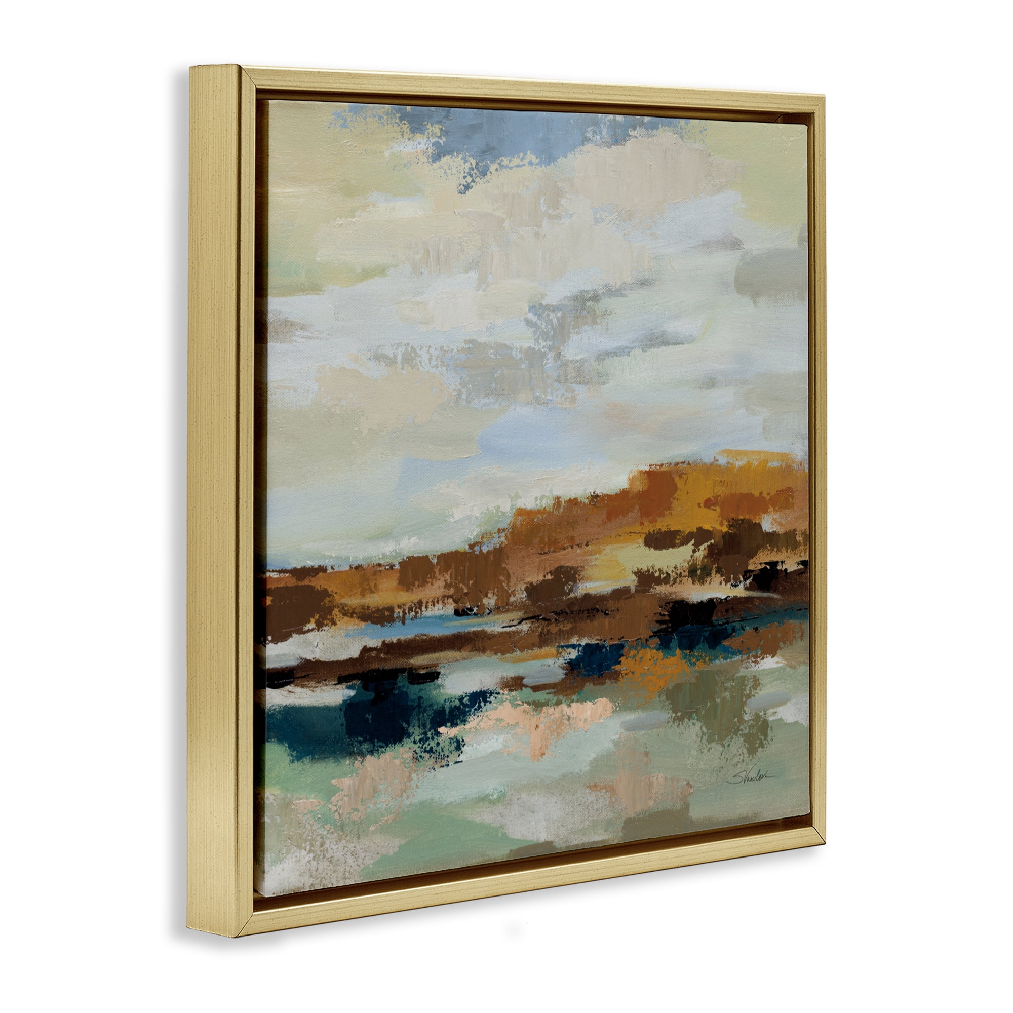 Stupell Industries American West Distortion Gold Framed Floater Canvas Wall Art, design by Silvia Vassileva