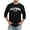 Black@GC@, variant on CONZONE Men's T-Shirts 3/4 Sleeve T Shirts for Men Casual Crew Neck Letter Graphic Y2K Lightweight Tees Soft Cozy Athletic Tops
