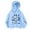 Blue, variant on Toddler Girls Hoodie Letter Print Kids Shirt Casual Pullover Fall Hooded Sweatshirt Tops Size 2-3T