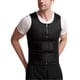 thumbnail image 1 of Men's Neoprene Sauna Vest Elastic Waist Trainer Vest Zipper Tank Top Comfortable Workout Gray Double Belt, 1 of 5