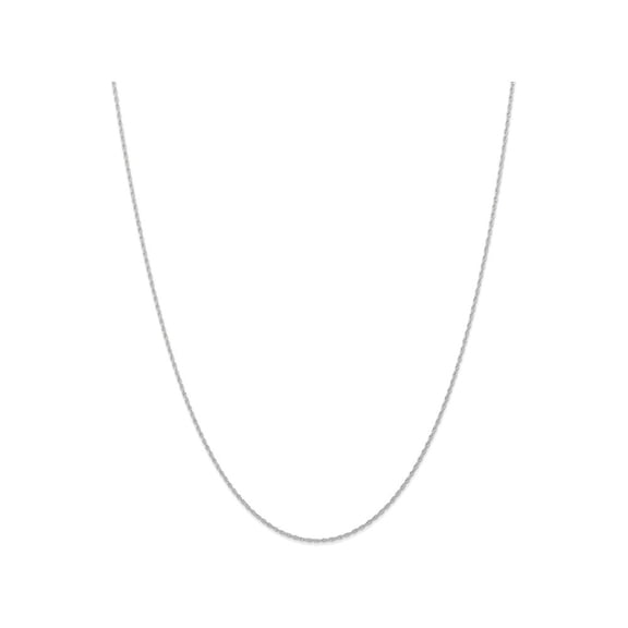 Primal Gold 14 Karat White Gold 0.95mm Carded Cable Rope Chain