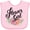 AD-Pink, variant on Inktastic Flower Girl Hand Lettering with Flowers Illustration Girls Baby Bib