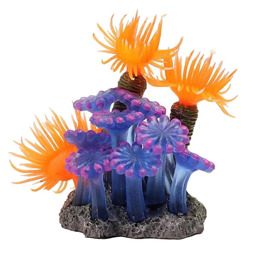 CNZ® Artificial Coral Plant for Fish Tank Decorative Aquarium Reef Ornament  (10-Piece Assorted Coral)