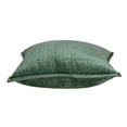 thumbnail image 3 of Parkland Collection Agua Transitional Green Solid Quilted Pillow Cover With Poly Insert, 3 of 3