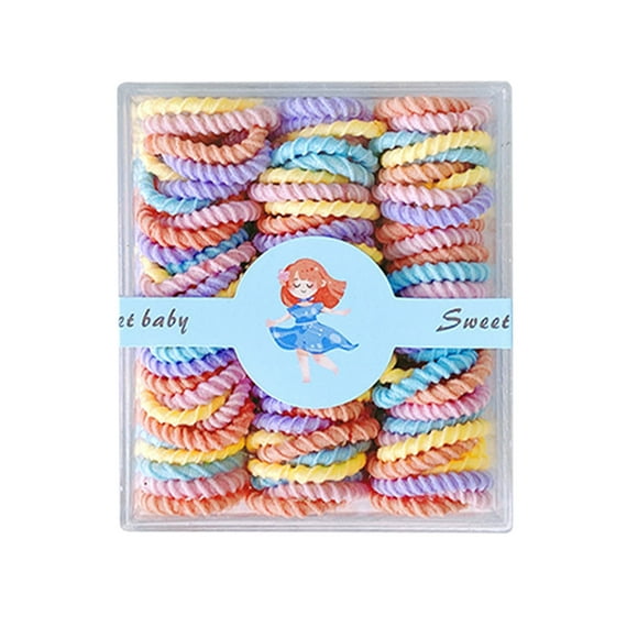 Gomas elásticas de colores para el pelo, para niñas, finas, pequeñas, para coleta, duraderas, no tiran del pelo, no dañan el cabello, para peinados diarios y trenzas DIY