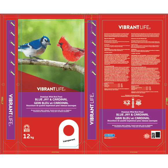Vibrant Life Wild Bird Food Blue Jay and Cardinal 12KG