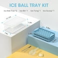 thumbnail image 5 of Ice Cube Tray, Round Ice Ball Maker with Lid and Bin, Circle Ice Trays Making 72 x 1IN Sphere Ice Balls for Chilling Drinks, Stackable Sphere Ice Cube Tray with Ice Bucket, Ice Tong & Scoop, 5 of 5