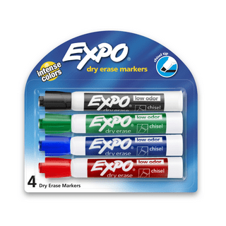 EXPO Low-Odor Dry Erase Markers Ultra Fine Tip Fashion Colors 4