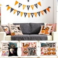 thumbnail image 2 of SDJMa Halloween Pillow Covers 18x18 Trick or Treat Pillow Covers Happy Halloween Linen Sofa Bed Throw Cushion Cover Decoration, 2 of 8