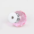 thumbnail image 3 of Poignée en Verre Cristal Poignée Sphérique pour Tiroir Poignée de Meuble à Trou Unique - Rose - 30mm, 3 of 8