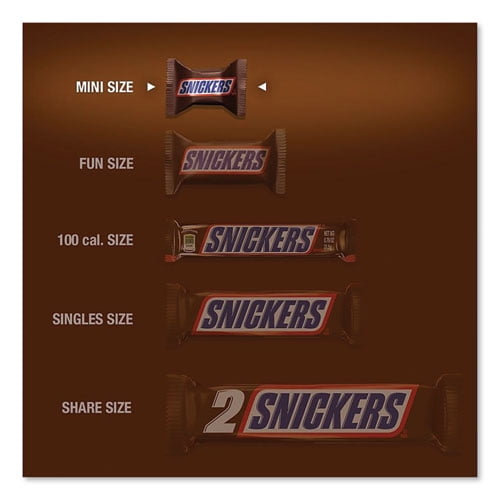 Snickers Minis Size Chocolate Bars, Milk Chocolate, 40 oz Bag, 2 Bags/Pack,  Delivered in 1-4 Business Days (20900412)